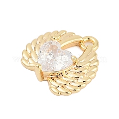 Латунные микро проложить кубического циркония подвески&nbsp;ZIRC-P122-01B-G01