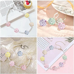 100 шт. Искусственный жемчуг акриловые бусины&nbsp;OACR-YW0003-16