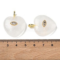 Pendentifs de cristal de quartz naturel&nbsp;G-P585-03G-23