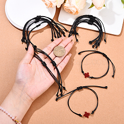 20 Stück schwarze gewachste Polyesterschnur zum Basteln von geflochtenen Armbändern&nbsp;AJEW-YW00002-01