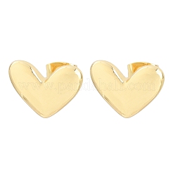 Orecchini a bottone in ottone da donna&nbsp;EJEW-F405-08G