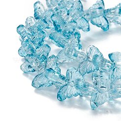 Transparent perles de verre brin&nbsp;GLAA-K002-02J
