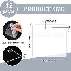 Transparente Acryl-Plaketten-Buddy-Rohlinge&nbsp;LS-TACR-WH0022-06B