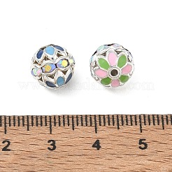 Perle di smalto in ottone&nbsp;KK-CBA18B7-01P