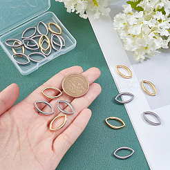 40 шт. 2-х цветные соединительные кольца из нержавеющей стали 304&nbsp;STAS-UN0022-12