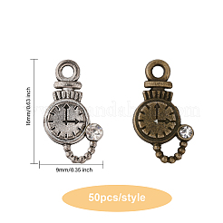 100шт 2 цвета подвески из сплава со стразами&nbsp;FIND-GL0001-50