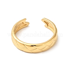 Кольцо-манжета из нержавеющей стали 304 с ионным покрытием (IP) с рисунком чешуи для мужчин и женщин&nbsp;RJEW-I085-16G