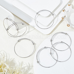 16 bracelet extensible réglable en acier inoxydable 304&nbsp;BJEW-DC0001-01
