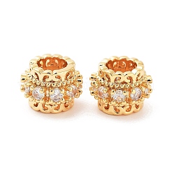 Колонна латунные микропаве прозрачные кубические циркониевые бусины&nbsp;KK-S394-03A