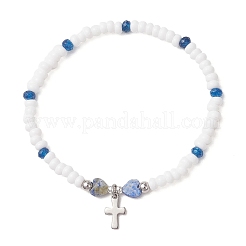 Bracelets à breloques miniatures en acier inoxydable 304&nbsp;BJEW-MZ00325