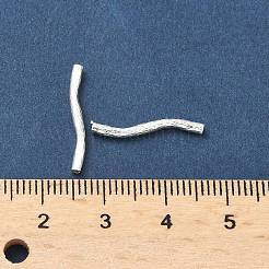 Латунные волнистые трубчатые бусины&nbsp;KK-H532-36B-S