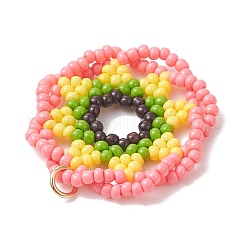 Pendentifs en perles de rocaille en verre&nbsp;PALLOY-MZ01320-01