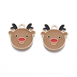 Noël pendentifs émail en alliage&nbsp;X-ENAM-Q442-48B