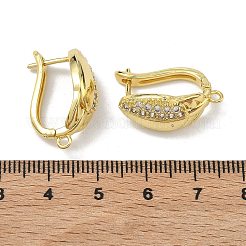 Micro ottone pavimentano i risultati di orecchini cubici di zirconia&nbsp;KK-D226-03G