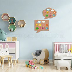 3 Stück 3 Stile Sprechblasenform Kork Memoboard-Sets&nbsp;DIY-WH0504-933