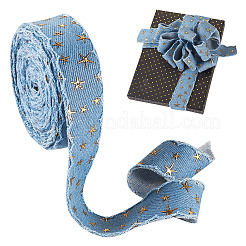 5 ярд полиэстеровой ленты для тиснения с 3D-звездой и золотом&nbsp;OCOR-TAC0023-14B