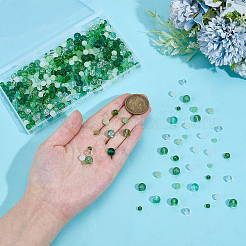 540pcs 12 Arten transparente Glasperlen&nbsp;GLAA-SC0003-09