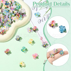 100шт 10 цвета прозрачные кабошоны из смолы&nbsp;FIND-CJ0004-67