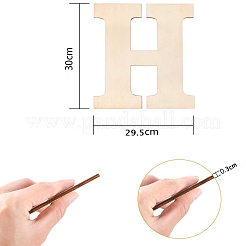 Письмо незаконченные деревянные вырезы&nbsp;LS-DIY-ZX040-01H