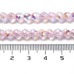 Стеклянные бусины с гальваническим покрытием &nbsp;GLAA-A014-02L