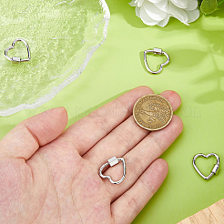 4 шт. латунные подвески-замки с винтовым карабином&nbsp;KK-DC0004-90