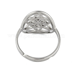 201 anelli regolabili in acciaio inossidabile per donna&nbsp;RJEW-M008-01P