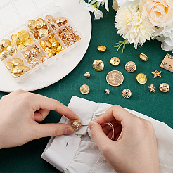 8 стиль пуговицы из латуни и сплава на ножке BUTT-PH0001-32B