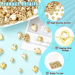 180 шт. 6 стиля ccb пластиковые подвески&nbsp;CCB-YW0001-79