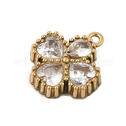 Подвески из нержавеющей стали 304 со стразами&nbsp;STAS-E547-06A-G