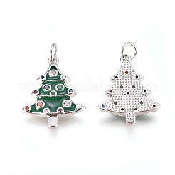 Colgante micropavé cubic zirconia de latón&nbsp;ZIRC-I028-10P