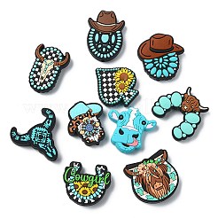 15 pièces 15 styles de perles focales en silicone&nbsp;SIL-CJ0002-98