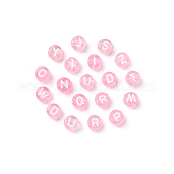 Прозрачные розовые акриловые бусины&nbsp;TACR-YW0001-08K