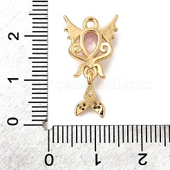 Ottone micro spianare pendenti zirconi&nbsp;KK-P340-12G-03
