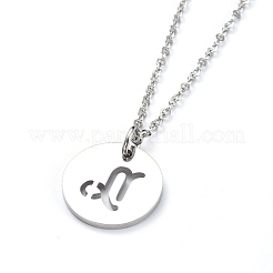 Colliers pendentifs en acier inoxydable 304 anti-ternissement&nbsp;NJEW-E147-07P