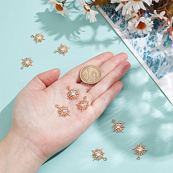 10шт латунные подвески с микропаве и кубическим цирконием&nbsp;KK-NB0003-94A