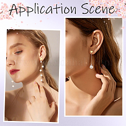 20 шт. латунные серьги-гвоздики&nbsp;KK-SC0006-80