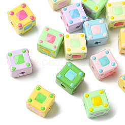 15шт непрозрачные акриловые европейские бусины&nbsp;OACR-YW0003-82