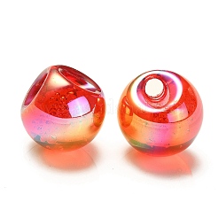 УФ-покрытие радужными переливающимися акриловыми бусинами&nbsp;OACR-G012-04C