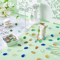 140шт 14 цвета стеклянные подвески&nbsp;GLAA-PA0001-22