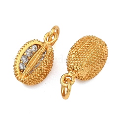 Messing micro pave klar zirkonia charme&nbsp;KK-F941-04G
