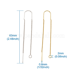 Messing Ohrstecker Zubehör&nbsp;KK-CD0001-02