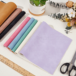8 Stück 8 Farben mattierte PVC-Kunstlederstoffe&nbsp;DIY-CL0001-72