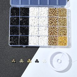 Наборы для изготовления браслетов из круглых/плоских полимерных бусинок и пластиковых бусин ccb своими руками&nbsp;DIY-FS0007-66