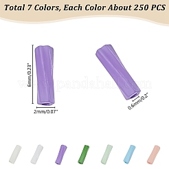 70 г двухцветные непрозрачные стеклянные бусины-скрутки&nbsp;GLAA-PH0003-70