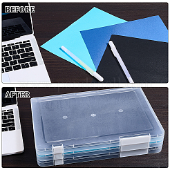 Прозрачные пластиковые упаковочные коробки с откидной крышкой&nbsp;AJEW-WH20060-90A