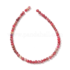 Нити бусин из окрашенного натурального регалита/императорской яшмы/морского осадка яшмы&nbsp;G-B124-C05-09