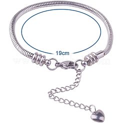 304 bracciali a catena a serpente europei in acciaio inossidabile&nbsp;STAS-PH0006-03B
