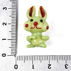 Handgefertigte Bunte Malerei-Kaninchenfigur als Dekoration&nbsp;LAMP-N034-27D