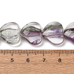 Perles de lampwork faites à la main transparentes&nbsp;LA-CBAF0C8-01G
