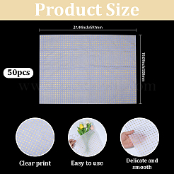 Envoltura de ramo de papel rectangular&nbsp;DIY-WH20050-20A-01